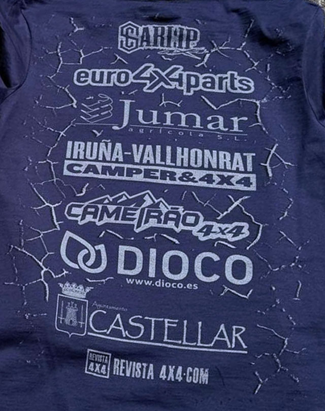 Camiseta oficial Extreme 4x4 Pizarra 2025.
