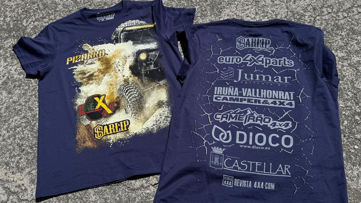 Camiseta oficial Extreme 4x4 Pizarra 2025.