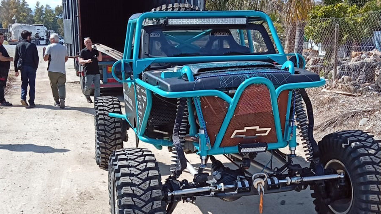 Llegada de los Equipos Canarios a la Base Logística del CAEX 4x4.