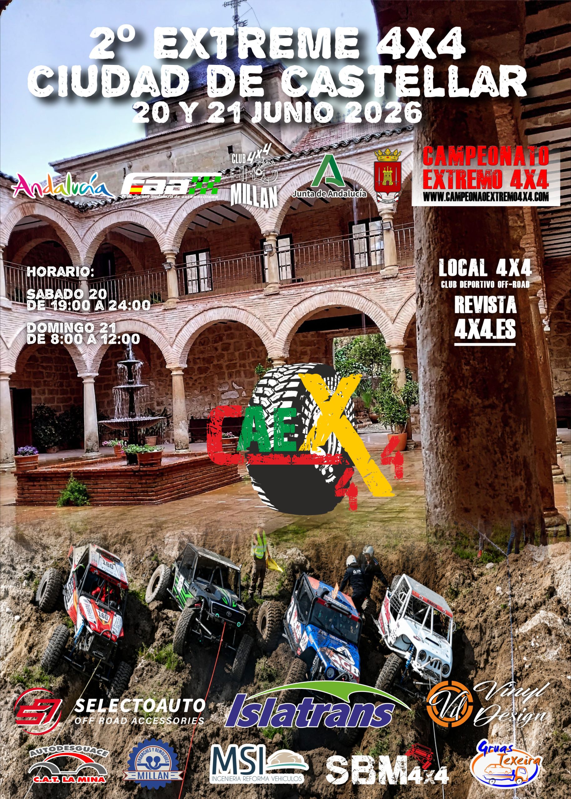 Cartel Oficial II Extreme 4x4 Castellar 2026.