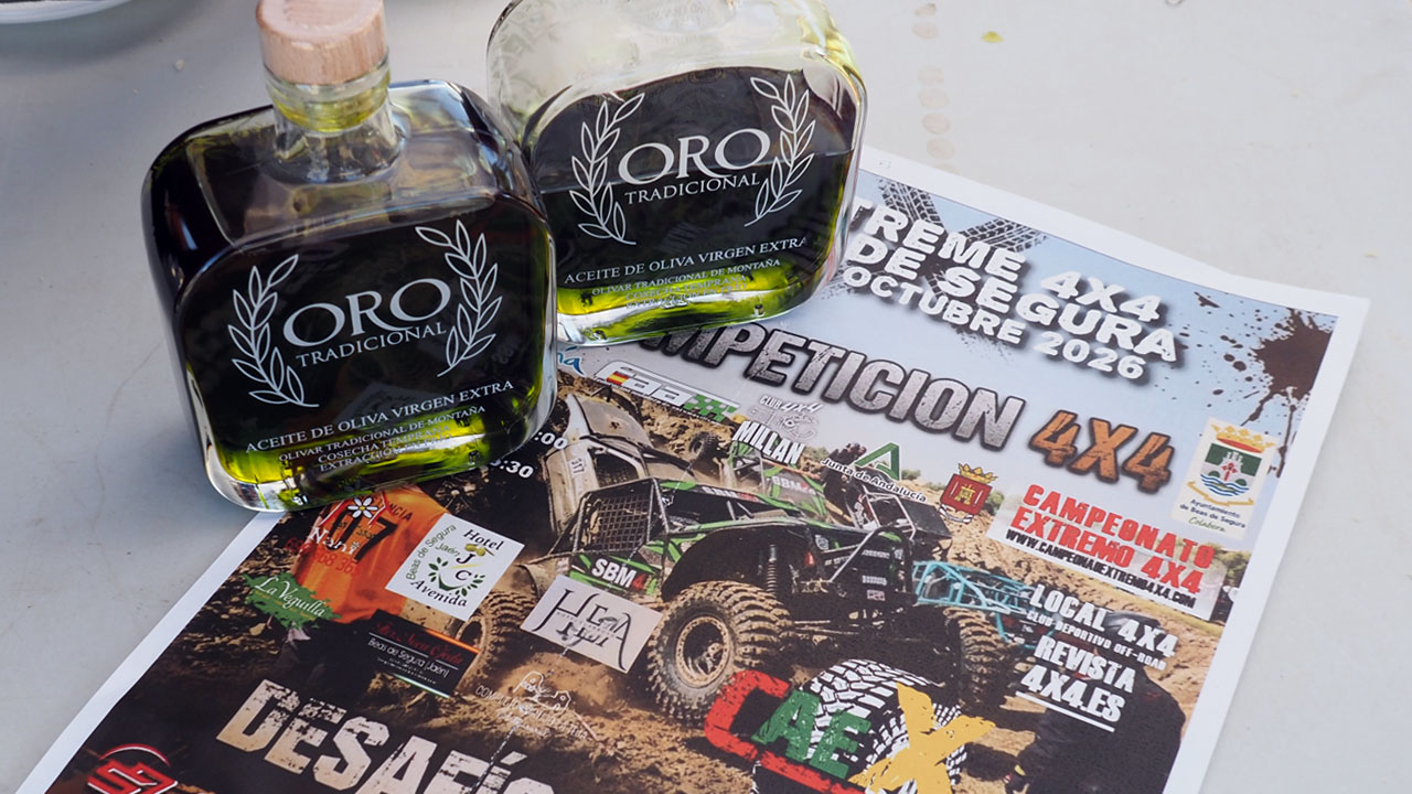 Degustación de aceite Oro Tradicional en el I Extreme 4x4 Beas de Segura 2026.